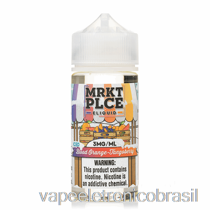 Vape Recarregável Ice Blood Orange Tangoberry - Mrkt Plce - 100ml 3mg